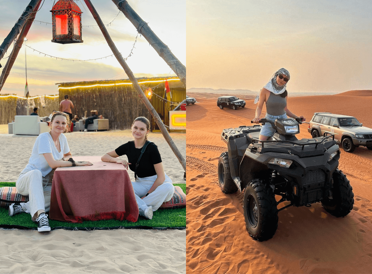 vip desert safari with quad bike